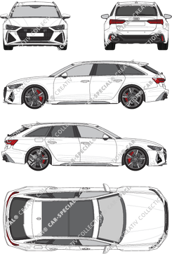 Audi RS6 Avant, Avant, 5 Doors (2019)