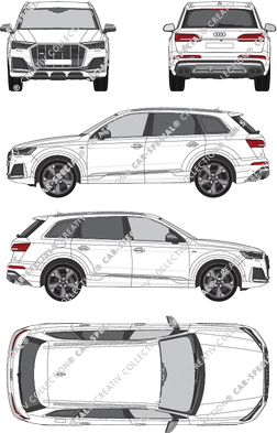 Audi Q7 SQ7, station wagon, 5 Doors (2020)
