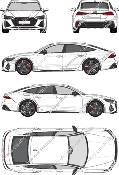 Audi RS7 Sportback, Sportback, 5 Doors (2019)