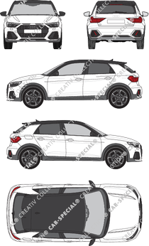 Audi A1 Hayon, 2020–2022 (Audi_147)