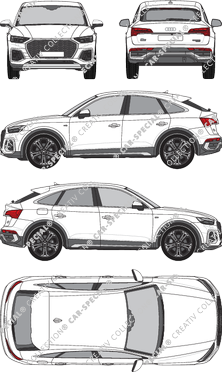 Audi Q5 Sportback break, actuel (depuis 2021) (Audi_148)