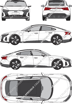 Audi e-tron GT Limousine, current (since 2021) (Audi_150)