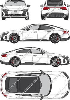 Audi e-tron GT Limousine, actuel (depuis 2021) (Audi_151)