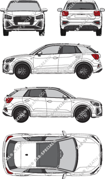 Audi Q2 S line, combi, 5 Doors (2021)