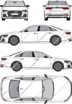 Audi A8 Limousine, actuel (depuis 2021) (Audi_159)