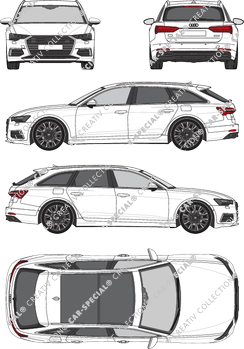 Audi A6 Avant Station wagon, current (since 2021) (Audi_170)