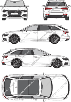 Audi A6 Avant break, actuel (depuis 2021) (Audi_170)