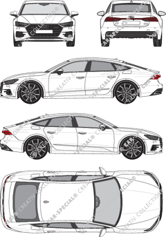 Audi A7 Sportback Kombi, aktuell (seit 2021) (Audi_171)