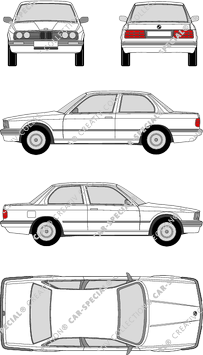 BMW 3er, E30/2 FL, limusina, 2 Doors (1987)