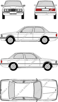 BMW 3er, E30/2 FL, berlina, 2 Doors (1987)