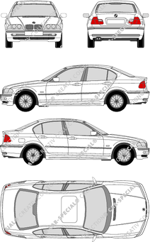 BMW 3er, E 46, berlina, 4 Doors (1998)