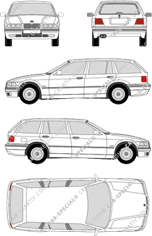 BMW 3er Touring, E36 (3), Touring, 5 Doors (1995)