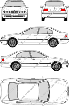BMW 5er, E 39, Limousine, 4 Doors (1995)