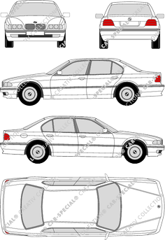 BMW 7er, E 38, Limousine, 4 Doors (1995)