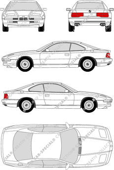BMW 8er, E 31, Coupé, 2 Doors (1993)