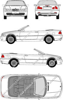 BMW 3er, E 46, Convertible, 2 Doors (2000)