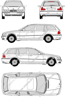 BMW 3er Touring station wagon, 1999–2001 (BMW_023)