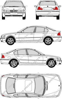 BMW 3er, E 46, limusina, 4 Doors (2001)