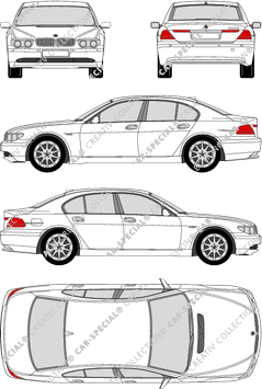 BMW 7er, E 65, limusina, 4 Doors (2001)