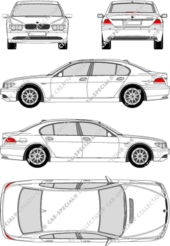 BMW 7er, E 65, limusina, 4 Doors (2001)