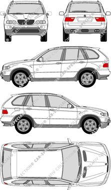 BMW X5, E 53, Station wagon, 5 Doors (2003)