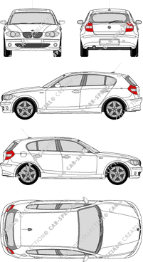BMW 1er Hayon, 2004–2007 (BMW_041)