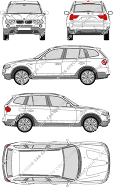 BMW X3, station wagon, 5 Doors (2006)