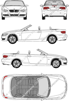 BMW 3er, E 93, Descapotable, 2 Doors (2007)