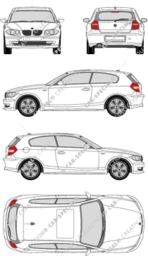 BMW 1er, E87 MUE, Hatchback, 3 Doors (2007)