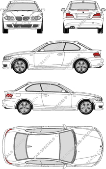 BMW 1er, E82, Coupé, 2 Doors (2007)