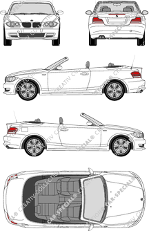 BMW 1er, E88, Convertible, 2 Doors (2007)