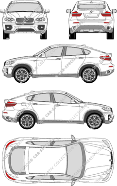 BMW X6, 2008–2014 (BMW_057)