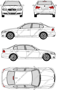 BMW 3er, E 90 FL, berlina, 4 Doors (2008)