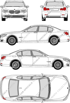 BMW 7er, F 01, Limousine, 4 Doors (2008)