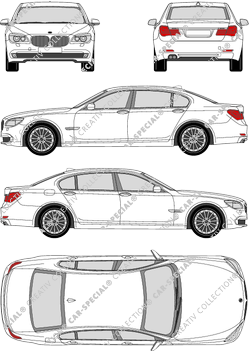 BMW 7er, F 02, Limousine, lang, 4 Doors (2008)
