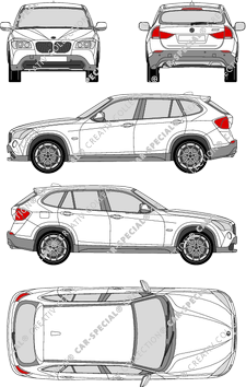 BMW X1 Station wagon, 2009–2015 (BMW_063)
