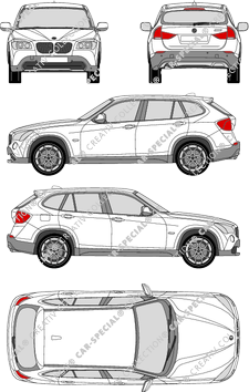 BMW X1 break, 2009–2015 (BMW_063)