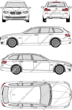 BMW 5er Touring break, 2010–2017 (BMW_066)