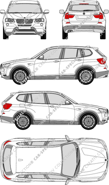 BMW X3, break, 5 Doors (2010)