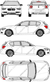 BMW 1er Hayon, 2011–2015 (BMW_072)