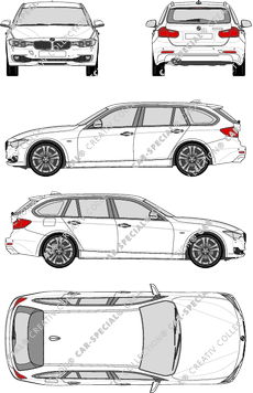 BMW 3er Touring, F31, Touring, 5 Doors (2012)