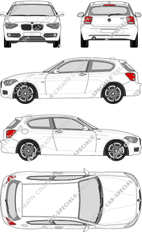 BMW 1er, Hatchback, 3 Doors (2012)