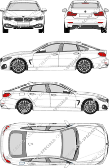 BMW 4er Gran Coupé, F36, Gran Coupé, 4 Doors (2014)