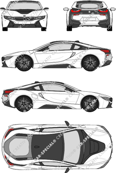 BMW i8 Coupé, current (since 2014) (BMW_087)