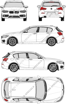 BMW 1er, Kombilimousine, 5 Doors (2015)