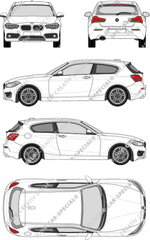 BMW 1er, Kombilimousine, 3 Doors (2015)