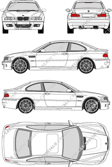 BMW 3er M3, E46, M3, Coupé, 2 Doors (2000)