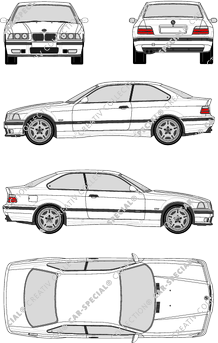 BMW 3er, E36, M3, Coupé, 2 Doors (1995)