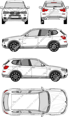 BMW X3, 2014–2017 (BMW_102)