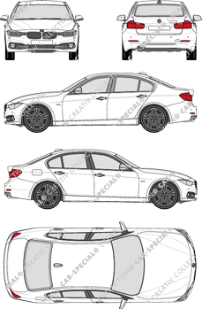 BMW 3er, F30 MUE, Limousine, 4 Doors (2015)